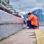 USHUAIA : LA MUNICIPALIDAD AVANZA CON LOS TRABAJOS DE PUESTA EN VALOR EN LA ZONA CÉNTRICA DE USHUAIA