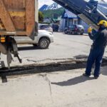 USHUAIA : LA MUNICIPALIDAD  DESARROLLA DISTINTOS FRENTES DE OBRA EN LA TRAMA VIAL