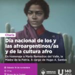 USHUAIA : LA SECRETARÍA DE CULTURA Y EDUCACIÓN IMPULSARÁ UNA CHARLA POR EL DÍA NACIONAL DE LAS Y LOS AFROARGENTINOS Y DE LA CULTURA AFRO