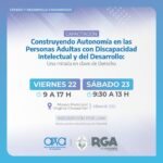 RIO GRANDE : SE REALIZARÁ LA CAPACITACIÓN “CONSTRUYENDO AUTONOMÍA EN LAS PERSONAS ADULTAS CON DISCAPACIDAD INTELECTUAL Y DEL DESARROLLO”