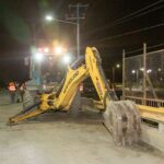 USHUAIA : TRABAJOS PREVIOS A LA PAVIMENTACIÓN DEL PUENTE DE HÉROES DE MALVINAS