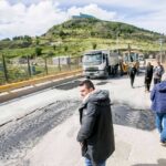 USHUAIA : EL INTENDENTE VUOTO RECORRIÓ LOS TRABAJOS DE RECUPERACIÓN VIAL SOBRE EL PUENTE DEL ARROYO GRANDE