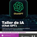 USHUAIA : INSCRIPCIONES ABIERTAS AL TALLER DE INTELIGENCIA ARTIFICIAL PARA EMPRENDEDORES
