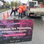 USHUAIA : SE REALIZARON TAREAS DE BACHEO EN EL BARRIO ANDINO
