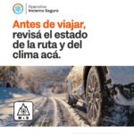 PROTECCIÓN CIVIL RECOMIENDA TRANSITAR CON PRECAUCIÓN EN LA RUTA N°3 DEBIDO A LAS NEVADAS REGISTRADAS