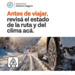 RIGE UNA ALERTA AMARILLA POR NEVADAS Y VIENTOS FUERTES PARA LA ZONA CENTRO Y SUR DE LA PROVINCIA