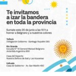DÍA DE LA BANDERA: GOBIERNO INVITA A TODOS LOS FUEGUINOS A SER PARTE DEL IZAMIENTO PROVINCIAL