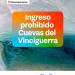 SE PROHÍBE EL INGRESO A LAS CUEVAS DE HIELO DEL GLACIAR VINCIGUERRA DURANTE TODO EL AÑO