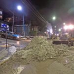 USHUAIA : LA MUNICIPALIDAD REALIZÓ UN OPERATIVO DE LIMPIEZA NOCTURNO EN AVENIDA MAIPÚ