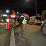 USHUAIA : PERSONAL MUNICIPAL  INICIÓ LA LIMPIEZA DE CALLE MAGALLANES
