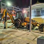 USHUAIA : EL MUNICIPIO  INICIÓ LA RECONSTRUCCIÓN DE CORDONES EN AVENIDA MAIPÚ