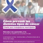 USHUAIA : Charla sobre prevención del cáncer para trabajadores municipales