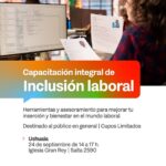 GOBIERNO INICIA LAS INSCRIPCIONES PARA CAPACITACIÓN INTEGRAL DE INCLUSIÓN LABORAL QUE SE DICTARÁ EN USHUAIA