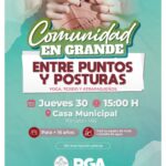 COMUNIDAD EN GRANDE: “ENTRE PUNTOS Y POSTURAS”, UNA TARDE DE BIENESTAR Y CREATIVIDAD