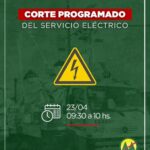 Cooperativa Eléctrica de Rio Grande : CORTE PROGRAMADO POR TRABAJOS EN LA RED ELÉCTRICA