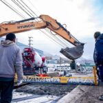 USHUAIA : FUNCIONARIAS RECORRIERON AVANCES DE LA OBRA PASEO COSTERO 1 EN AVENIDA PERITO MORENO