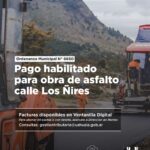 USHUAIA : LA MUNICIPALIDAD  HABILITÓ EL PAGO DE LA OBRA DE PAVIMENTACIÓN DE CALLE DE LOS ÑIRES
