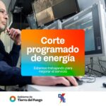 CORTE DE ENERGÍA EN USHUAIA POR REEMPLAZO DE UN POSTE DAÑADO POR UN TERCERO