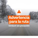 SE RECOMIENDA EXTREMAR PRECAUCIÓN AL CIRCULAR EN LA ZONA DEL PASO GARIBALDI ANTE NEVADA