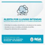RIO GRANDE : ALERTA AMARILLA POR LLUVIAS INTENSA