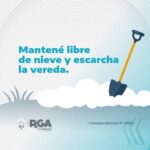 RIO GRANDE : SE RECUERDA A LOS VECINOS FRENTISTAS MANTENER LAS VEREDAS LIBRES DE NIEVE Y HIELO