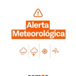 ALERTA AMARILLA POR LLUVIAS INTENSAS A PARTIR DE LA MEDIANOCHE DEL SÁBADO