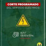 Cooperativa Eléctrica de Rio Grande : CORTE PROGRAMADO POR TRABAJOS EN LA RED ELÉCTRICA⚡