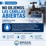 SE SOLICITA UN USO RESPONSABLE DEL AGUA POTABLE DURANTE EL INVIERNO