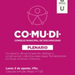 USHUAIA : LA MUNICIPALIDAD CONVOCA A UNA NUEVA PLENARIA DEL CONSEJO MUNICIPAL DE DISCAPACIDAD