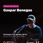 USHUAIA : EL SHOW ACÚSTICO DE GASPAR BENEGAS CAMBIA DE ESCENARIO Y SE REALIZARÁ EN EL CENTRO CULTURAL ESTHER FADUL